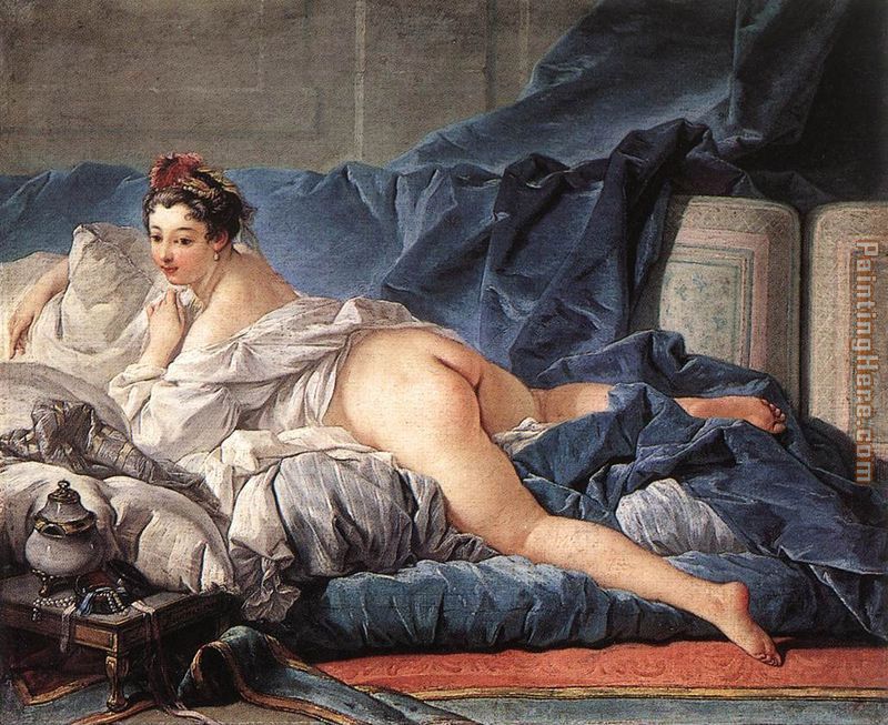 Brown Odalisque painting - Francois Boucher Brown Odalisque art painting